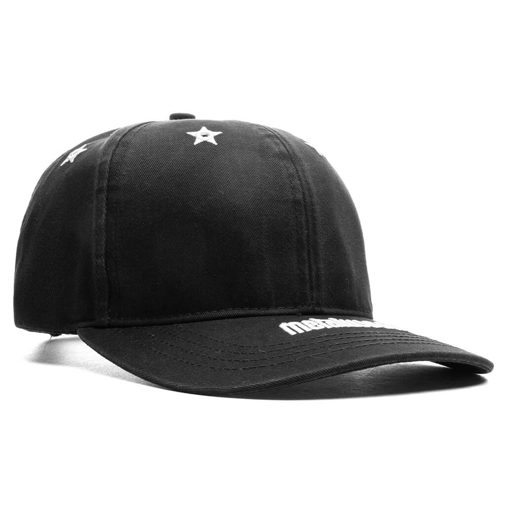 Starshot 6 Panel Strapback Hat Black