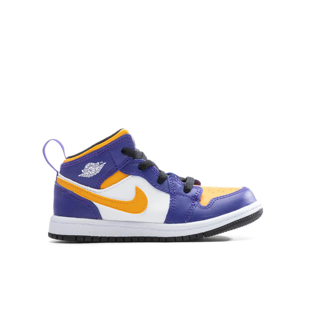 Air Jordan 1 Mid TD Dark Concord Taxi White