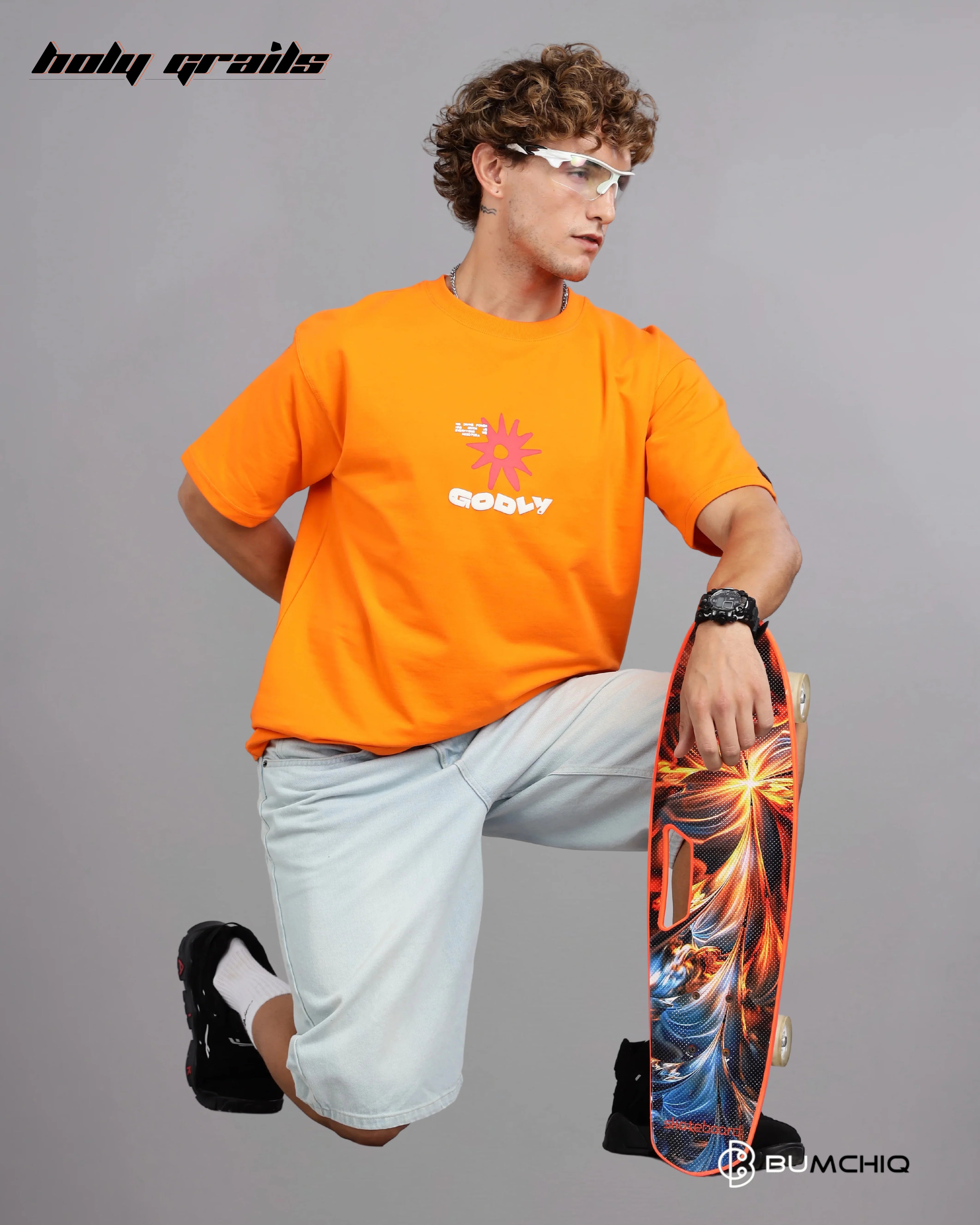 Gods Got This Orange Oversize Tee HG x Bumchiq