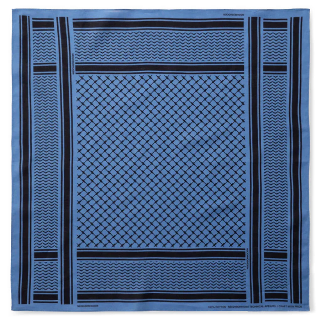 Shemagh Pattern Bandana Blue
