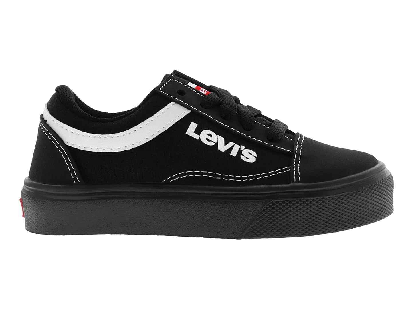 Tenis Panam Negro con Blanco para Niño