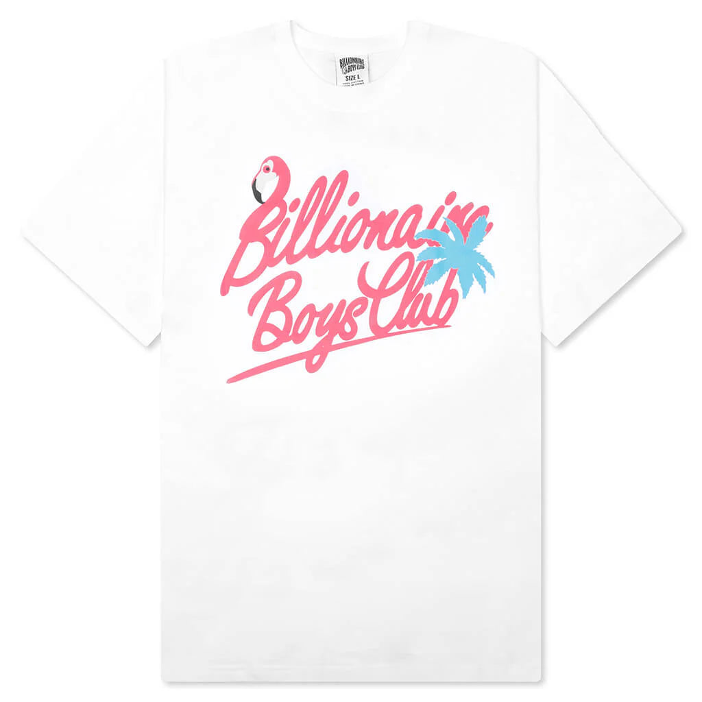 BB Flamillionaire S S Tee Bleach White