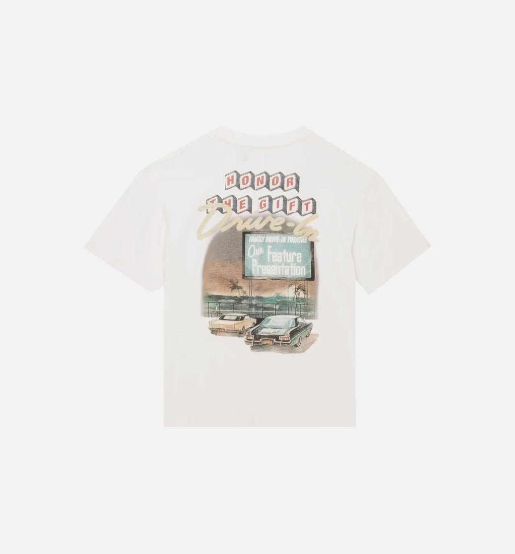 Feature Presentation Mens Short Sleeve Shirt Bone