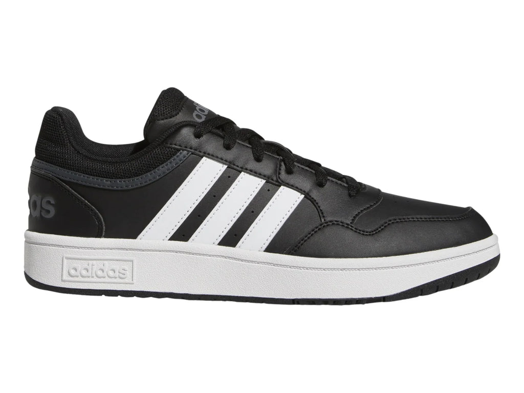 Tenis Adidas Hoops 30 Negro Blanco Gris para Hombre