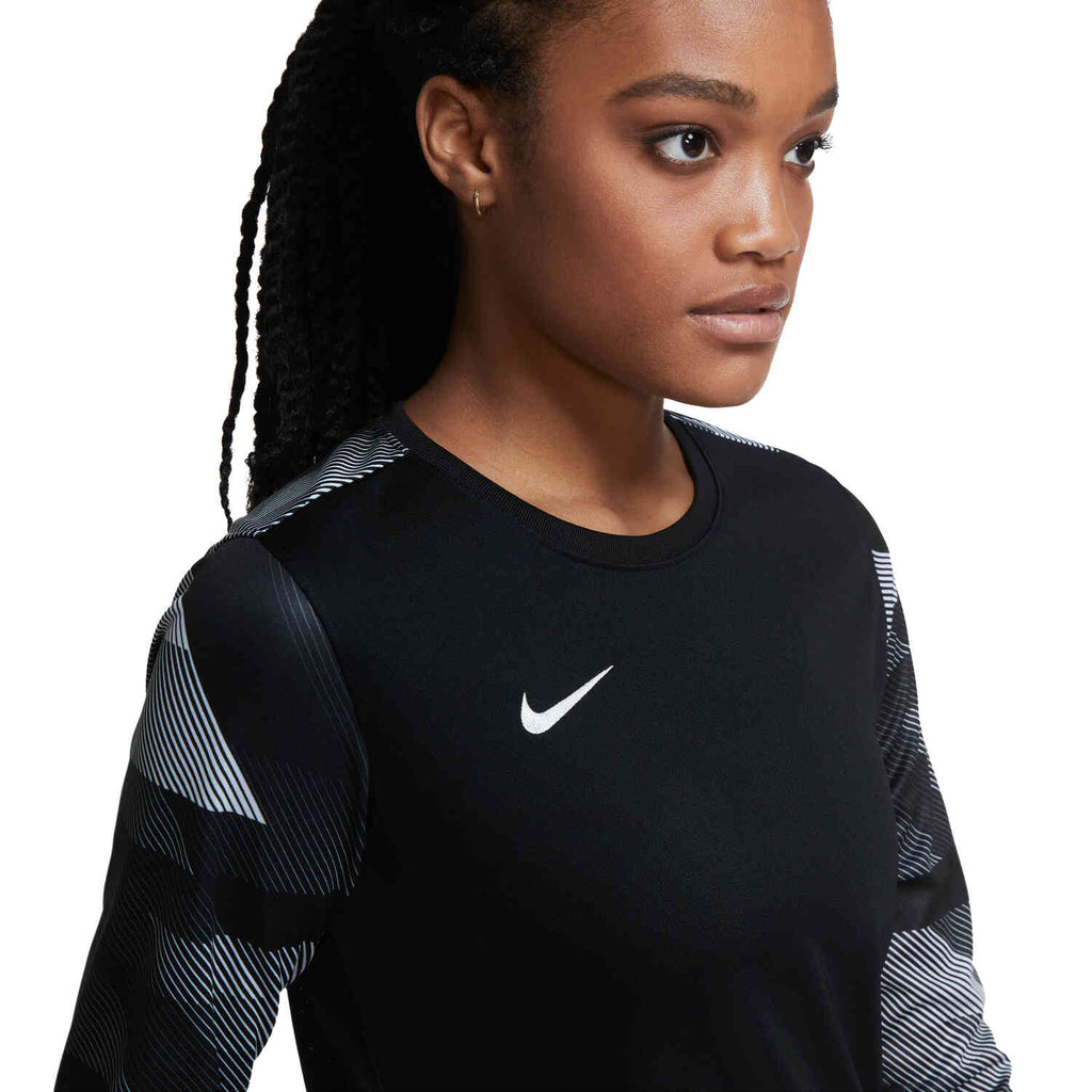 Nike Womens Dri Fit Park IV Goalkeeper Jersey Black White