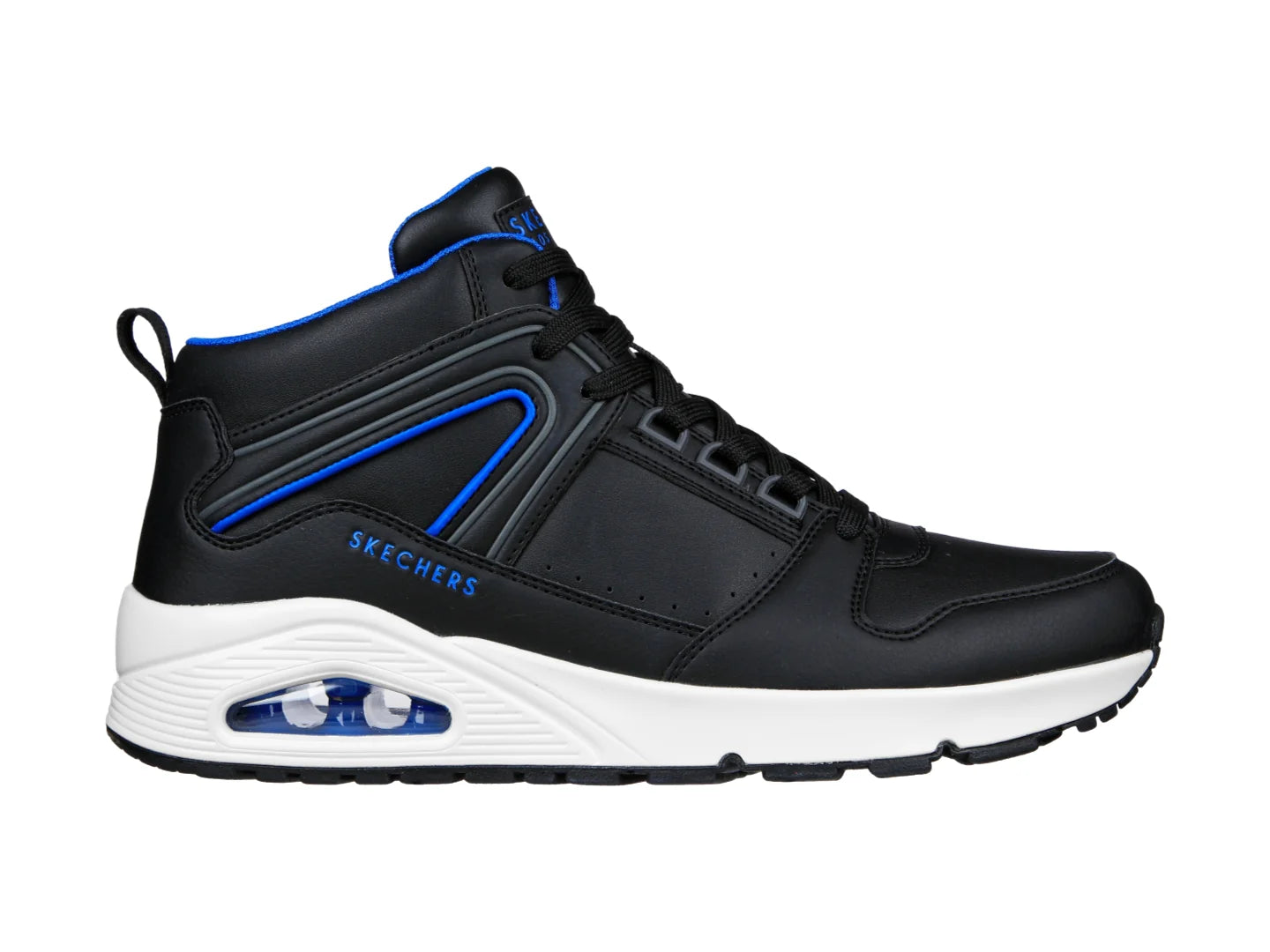 Tenis Skechers One Negro y Azul para Hombre