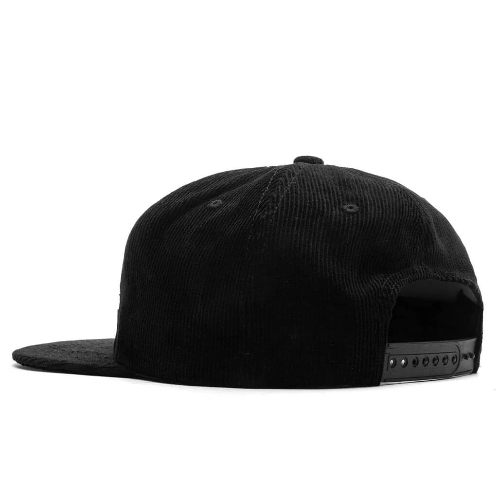 Pit Stop Corduroy Hat Black