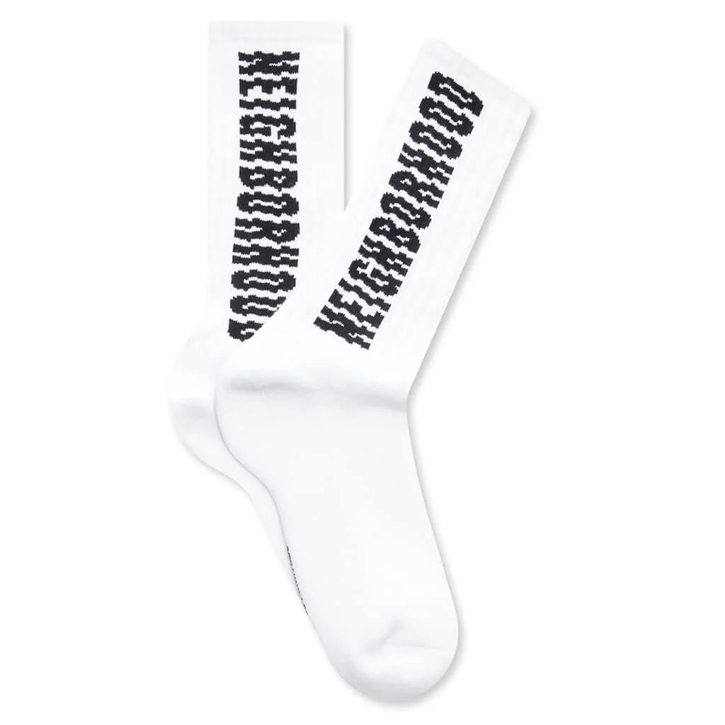 Shift Logo Socks White