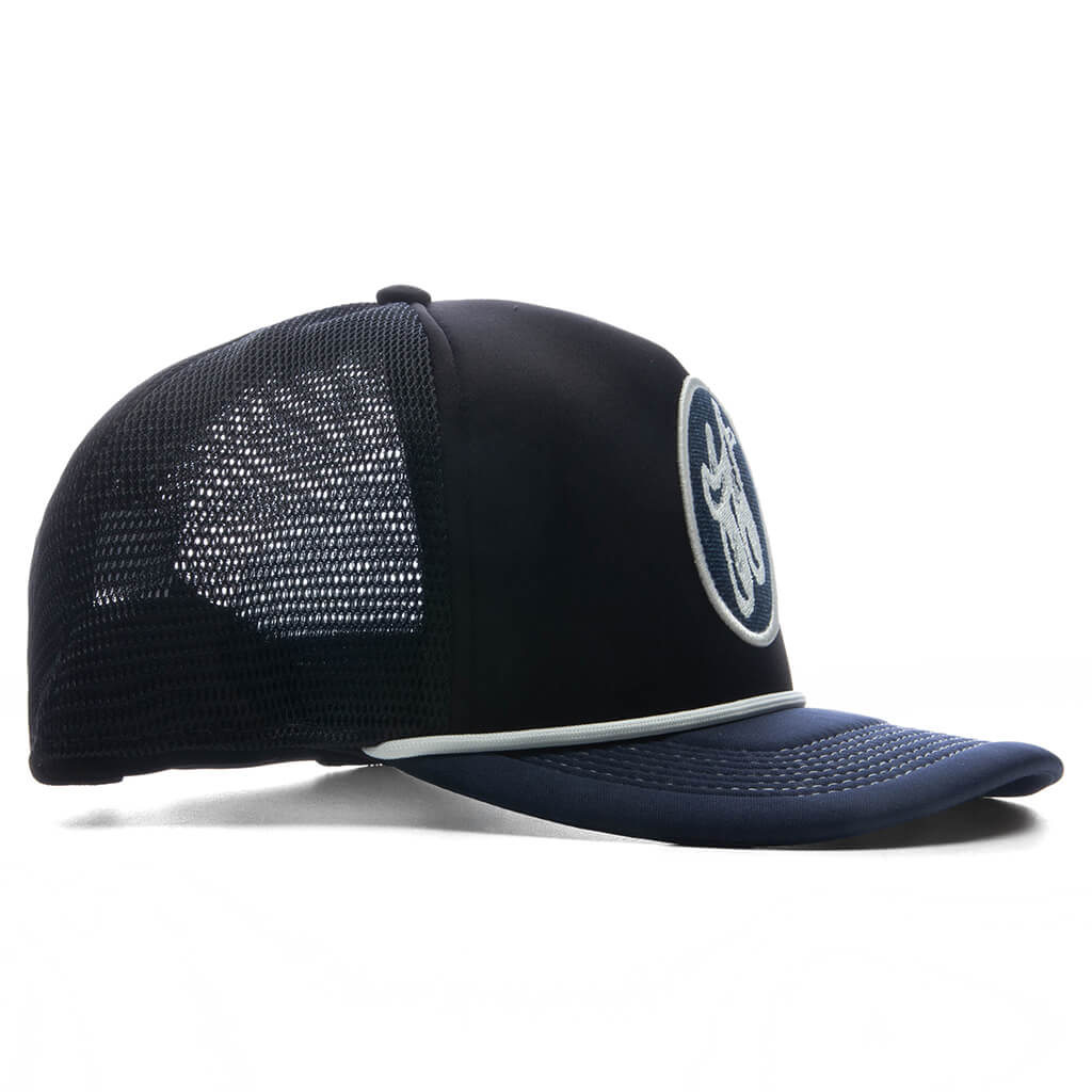 H Patch Trucker Cap Black