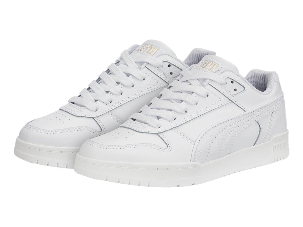 Tenis PUMA RBD Game Low Blanco y Dorado para Niño