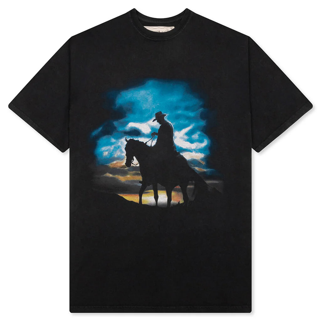 Harvest Moon T Shirt Washed Black