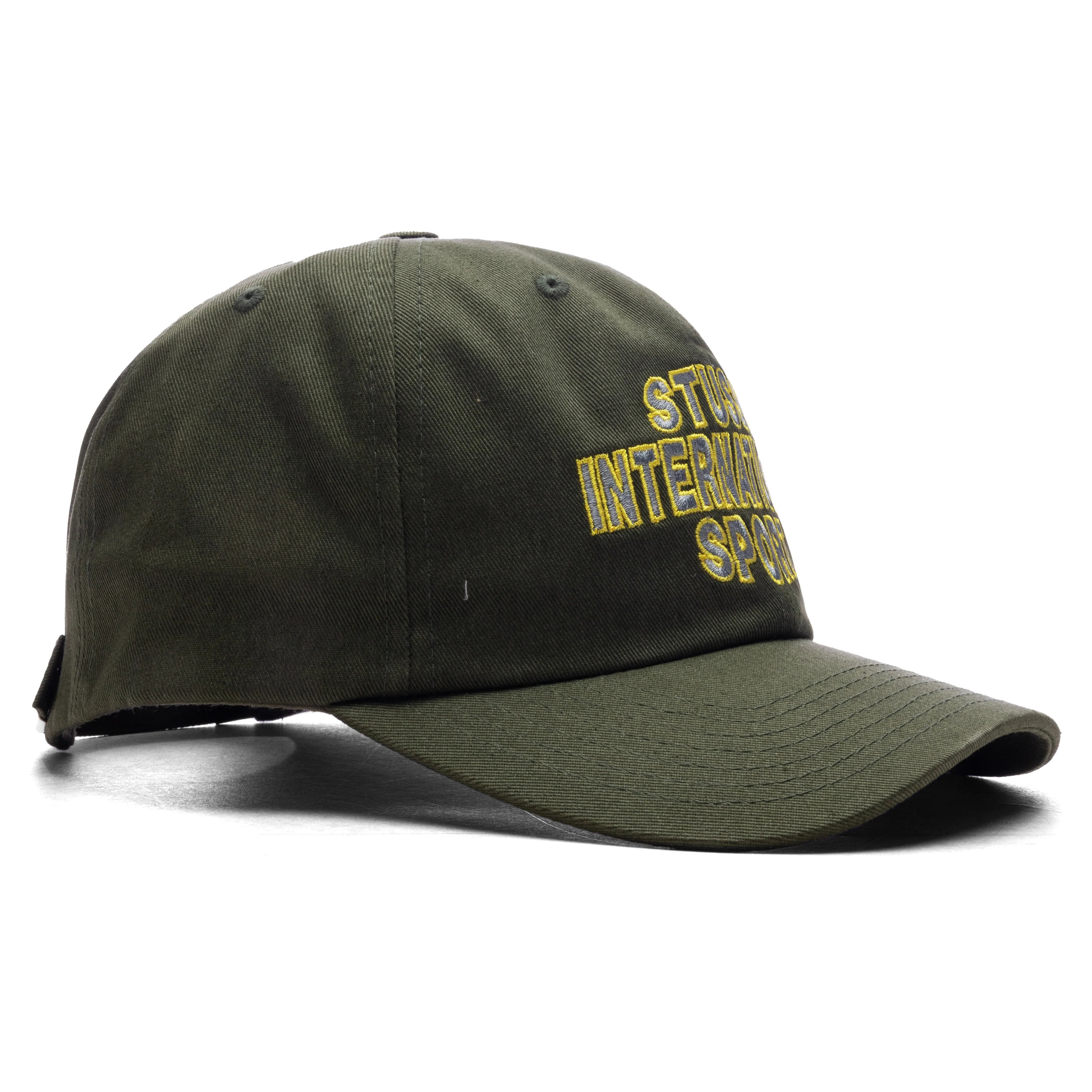 Mid International Sport Strapback Cap Dark Olive