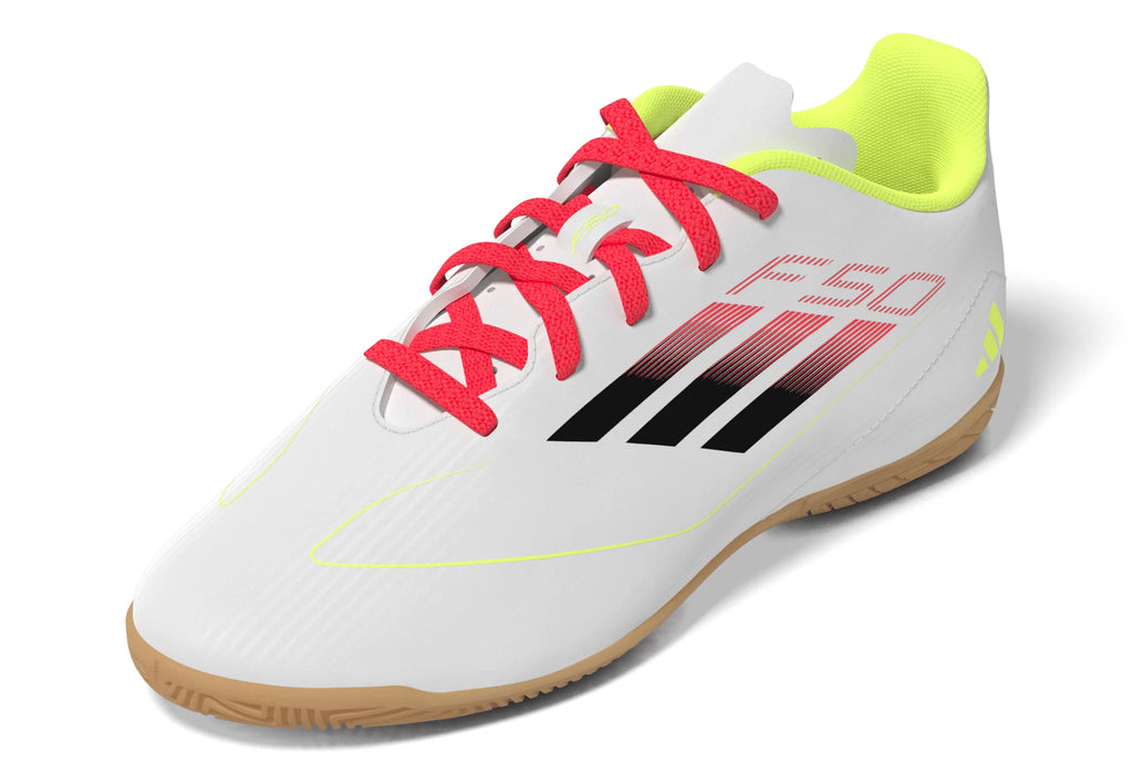 adidas F50 Club Indoor Boots Kids White Black