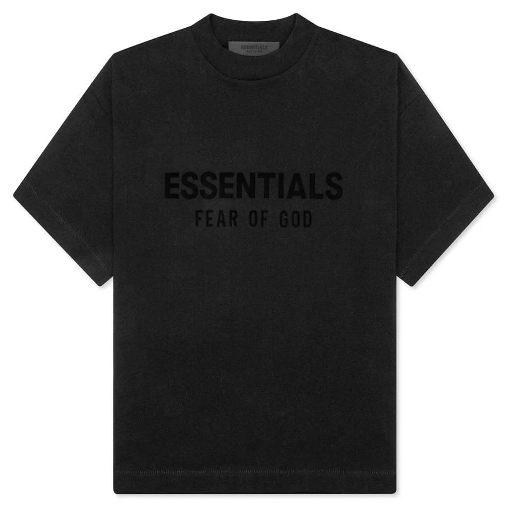 Kids Crewneck T Shirt Jet Black