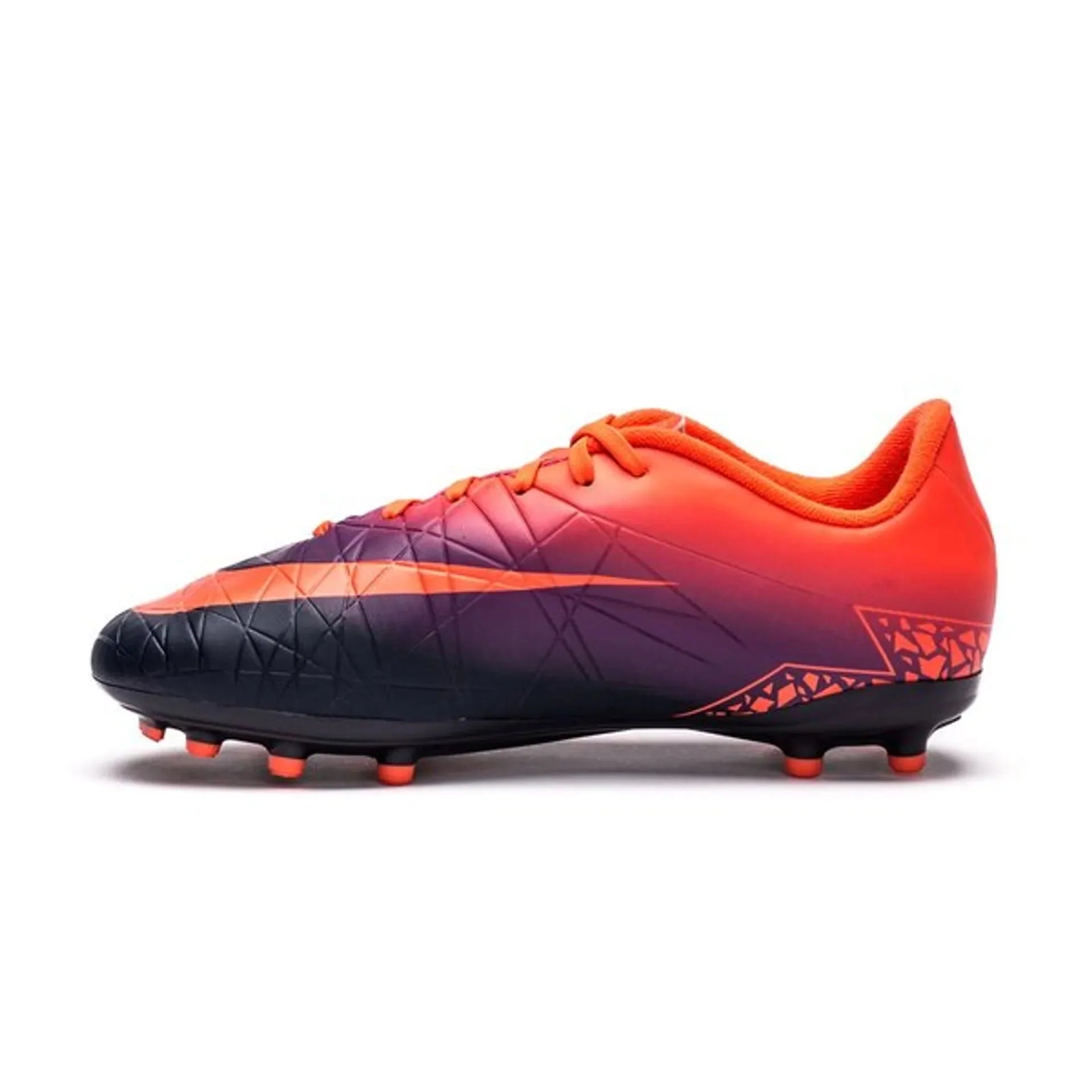 Nike JR Hypervenom Phelon II FG Soccer Cleats Total Crimson Obsidian Vivid Purple