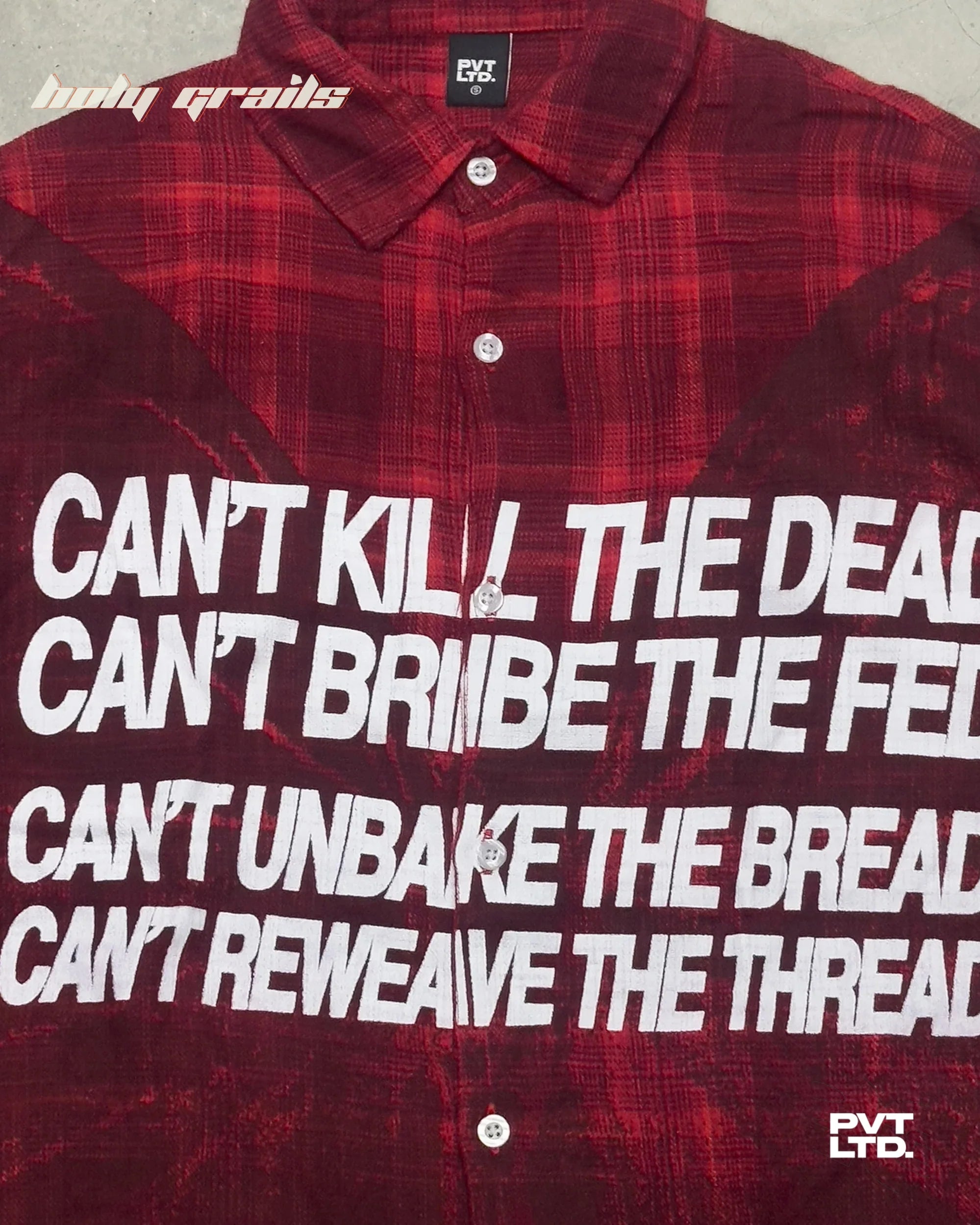The Butterfly Red Flannel Shirt HG x Pvt Ltd