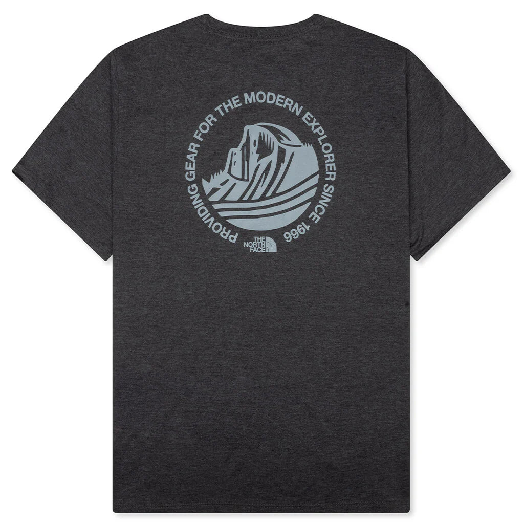 Tri Blend Mountain Days S S Tee Grey