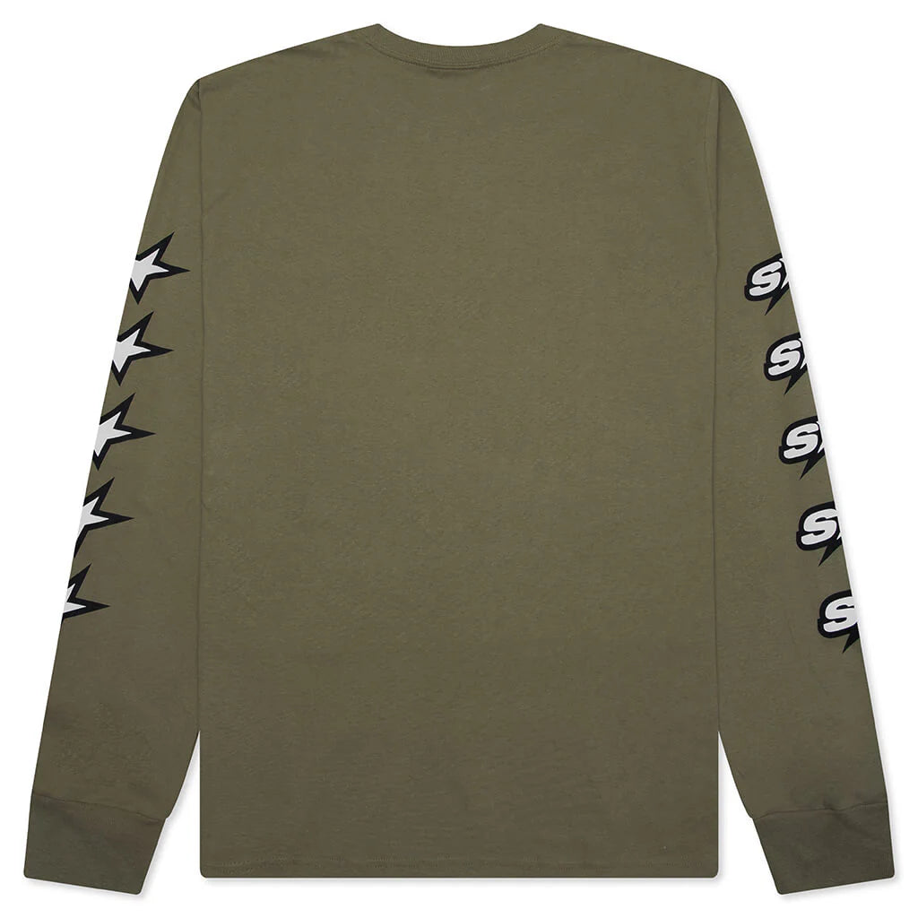 Speedway L S Tee Army