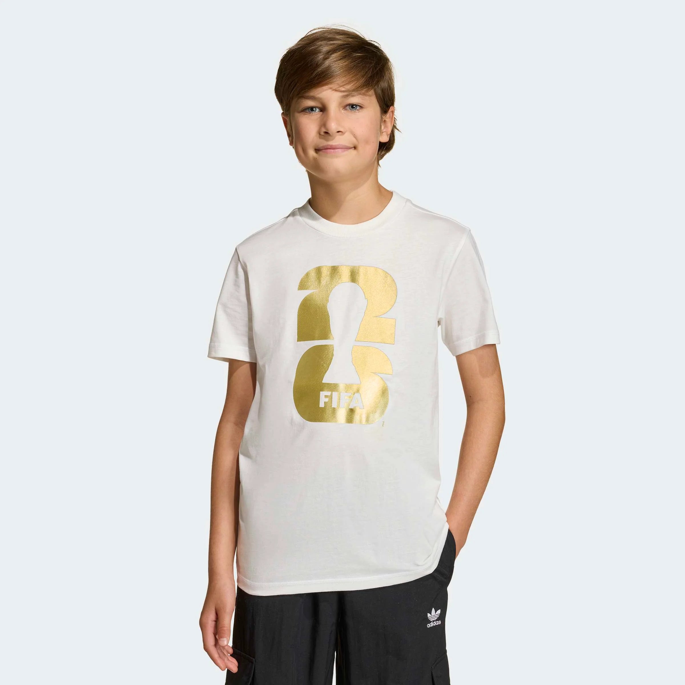 adidas FIFA World Cup 2026 Official Emblem Mens Soccer T Shirt