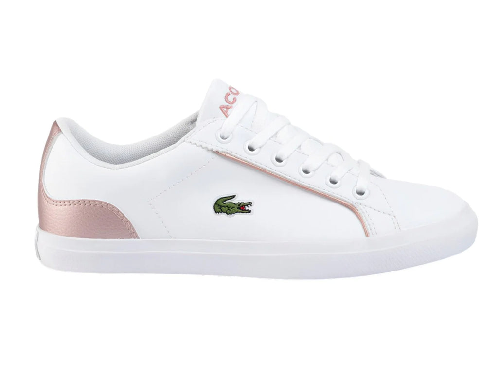 Tenis Lacoste Lerond Blanco y Rosa para Niña