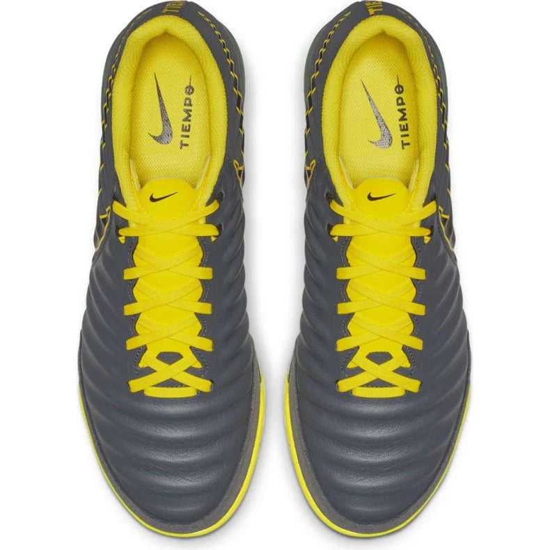 Nike LegendX 7 Academy IC Indoor Soccer Shoes Dark Grey Black Yellow