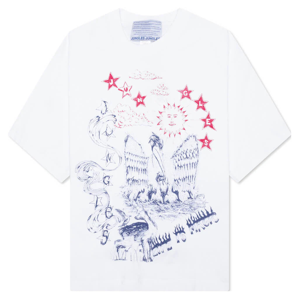 Scribbles S S Tee White
