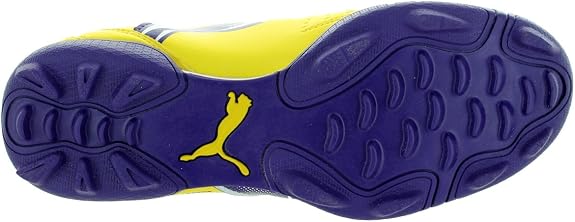 PUMA V511 TT Jr Turf Youth Soccer Cleats Yellow Purple Yellow