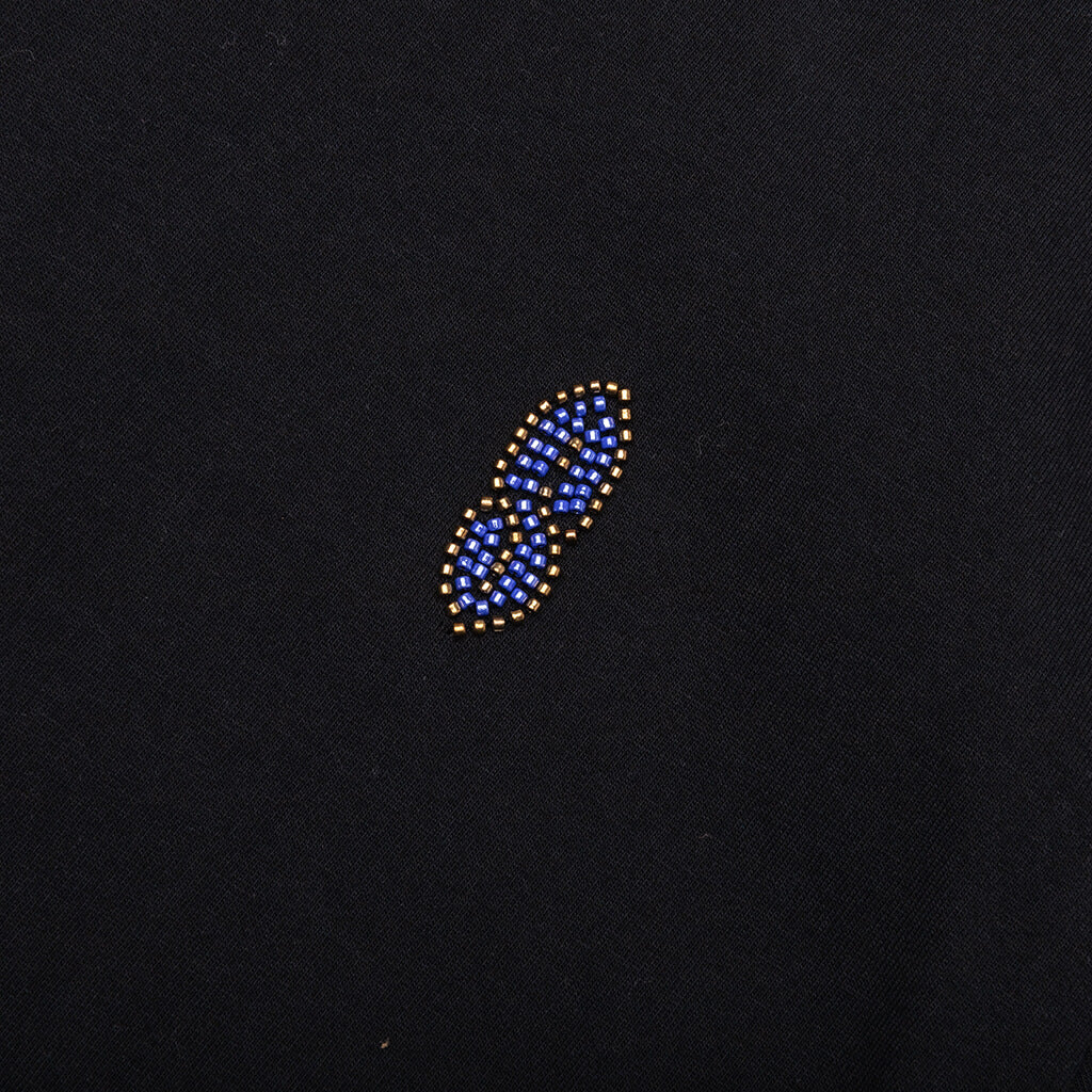 Beaded Lettering Tee Black