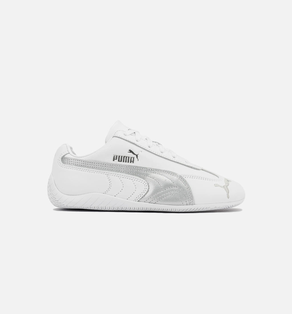 Speedcat Leather Womens Lifestyle Shoe White Silver