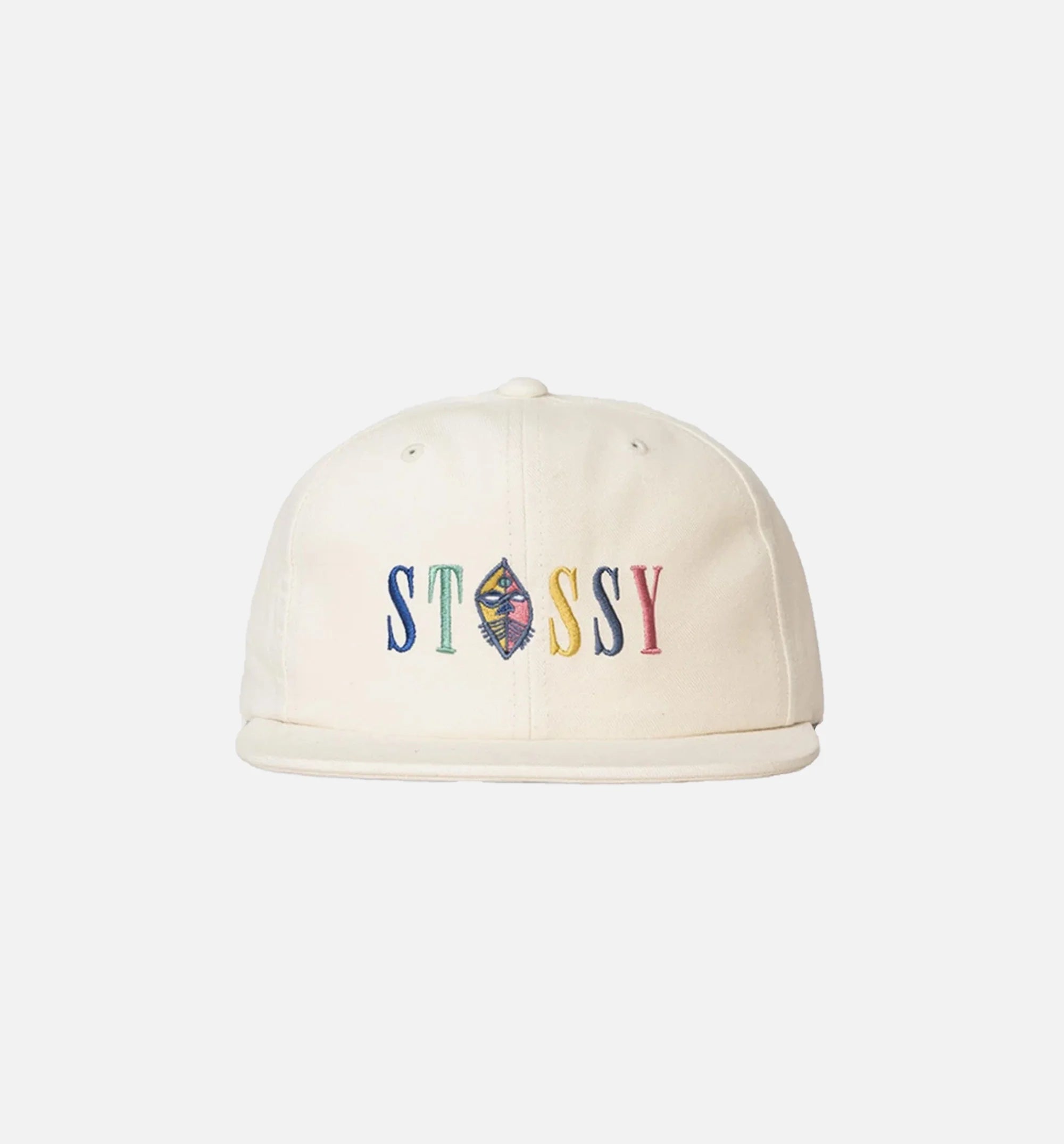 Mask Logo Strapback Mens Hat White