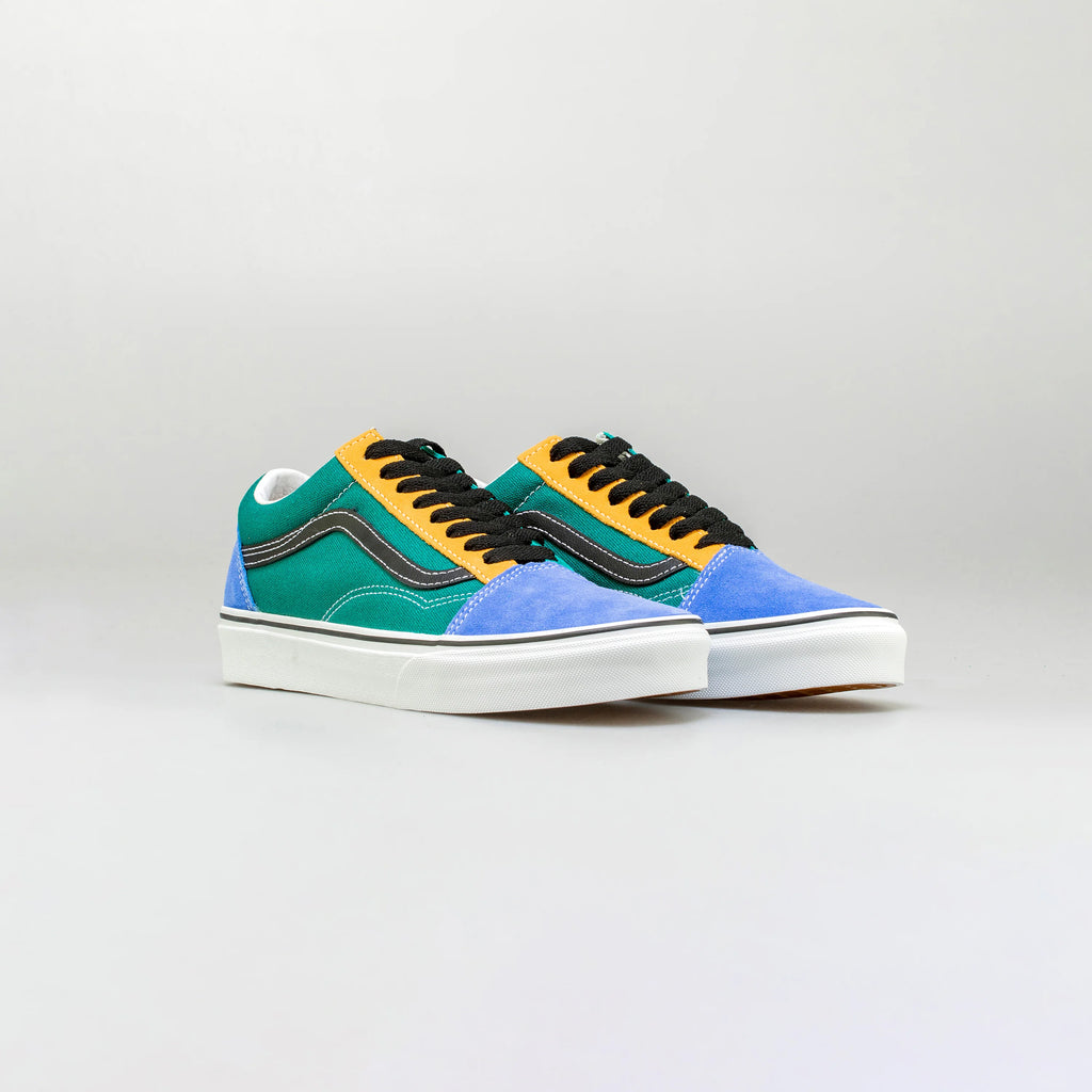 Mix Match Old Skool Mens Lifestyle Shoe Yellow Blue Green
