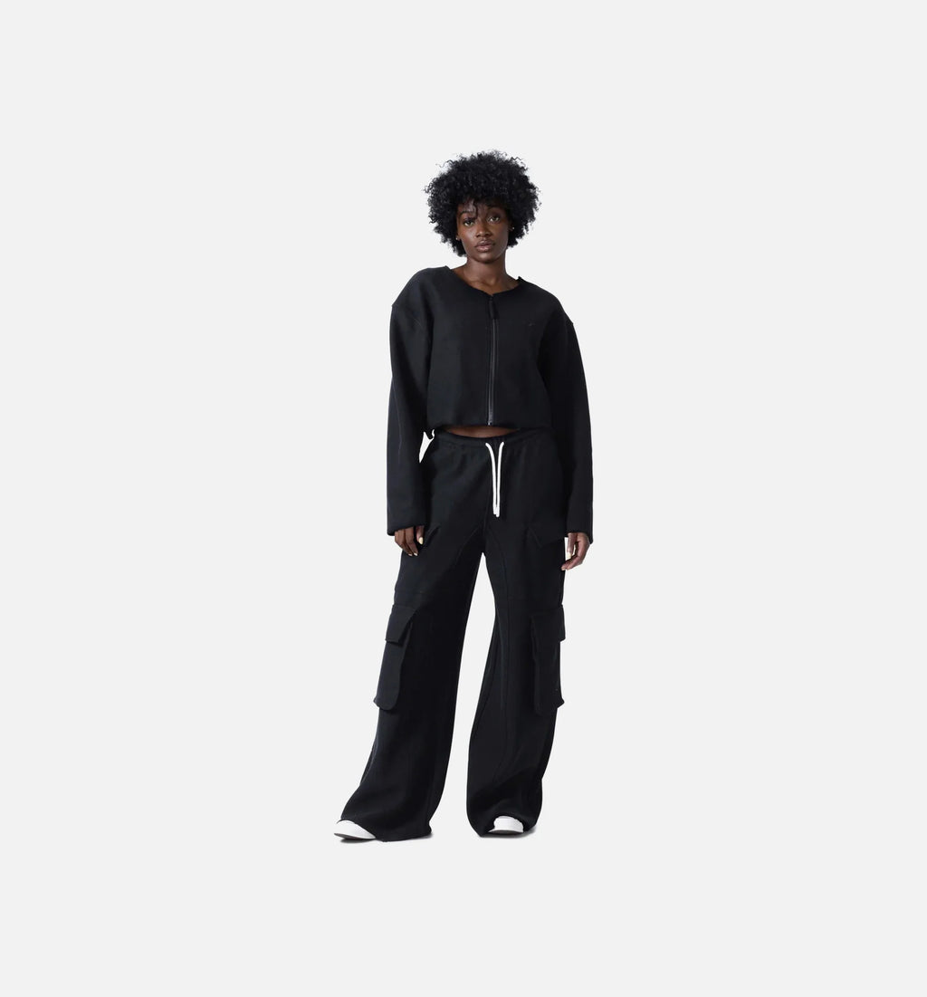 Summer Cargo Womens Sweatpants Black