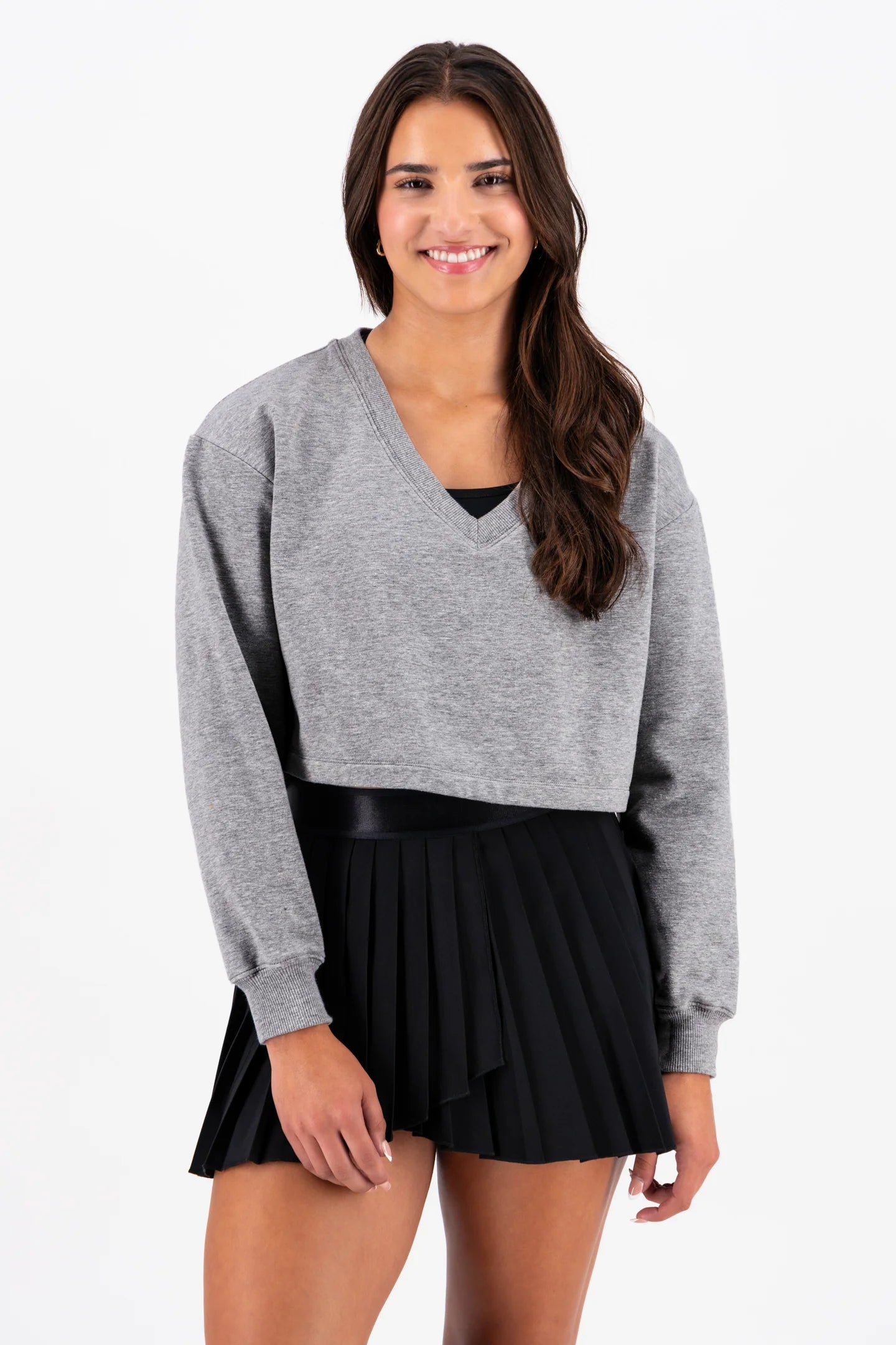 High Rise Pleated Skirt