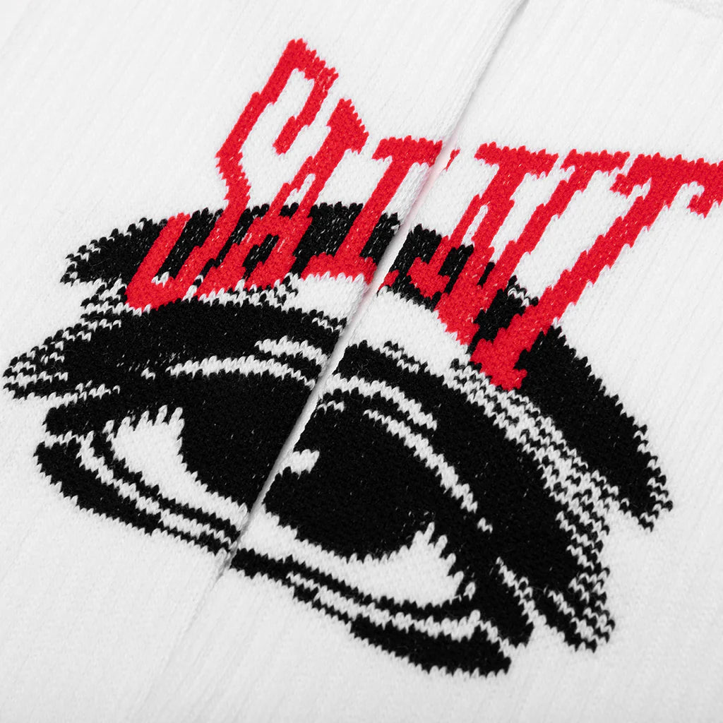 Saint Eye Socks White