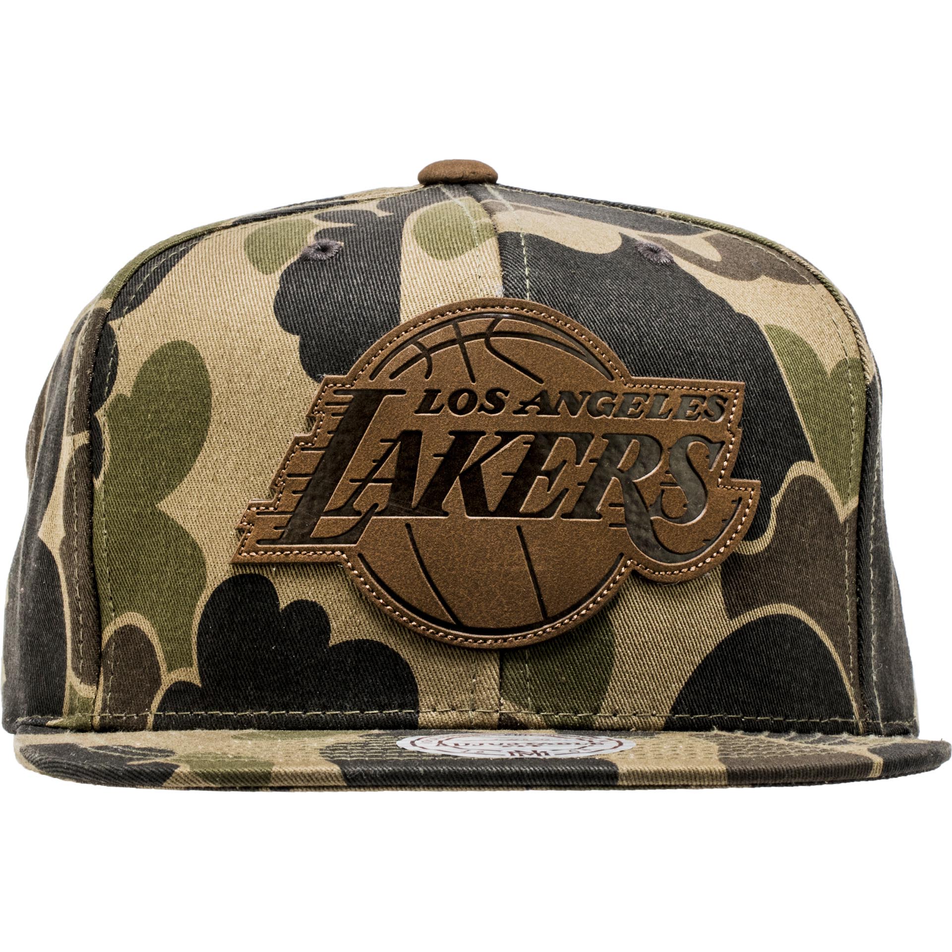 Los Angeles Lakers NBA Lux Camo Snapback Mens Camo Brown