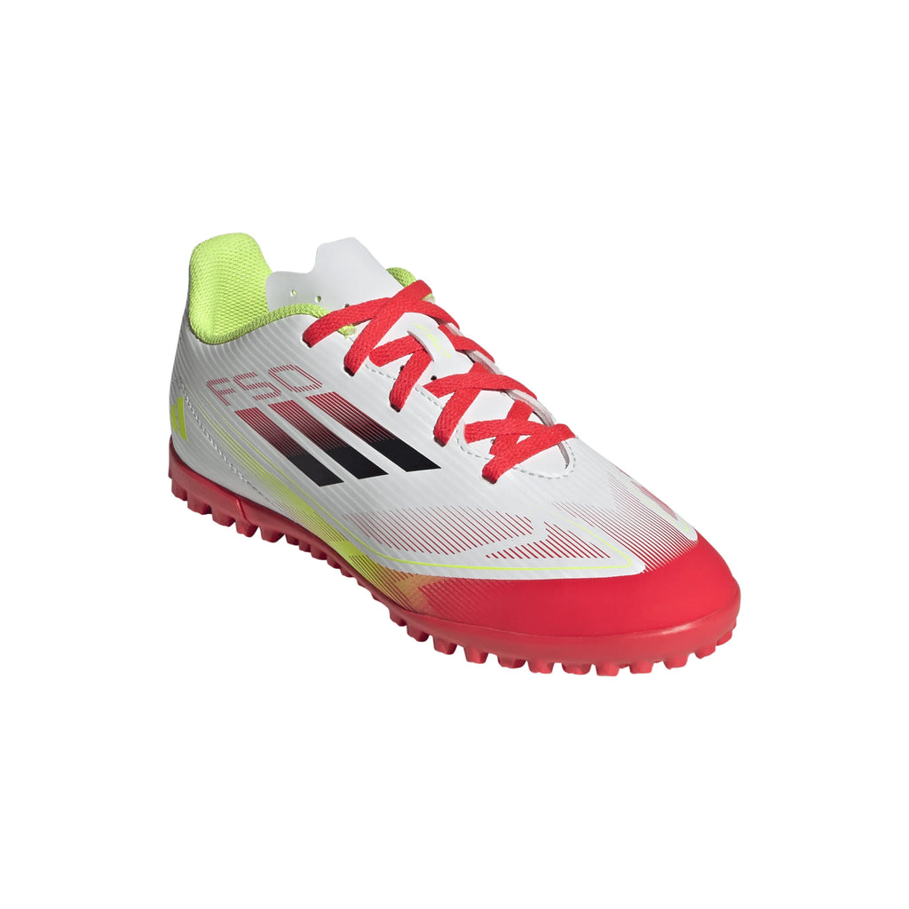 adidas F50 Club Turf Boots Kids White Black