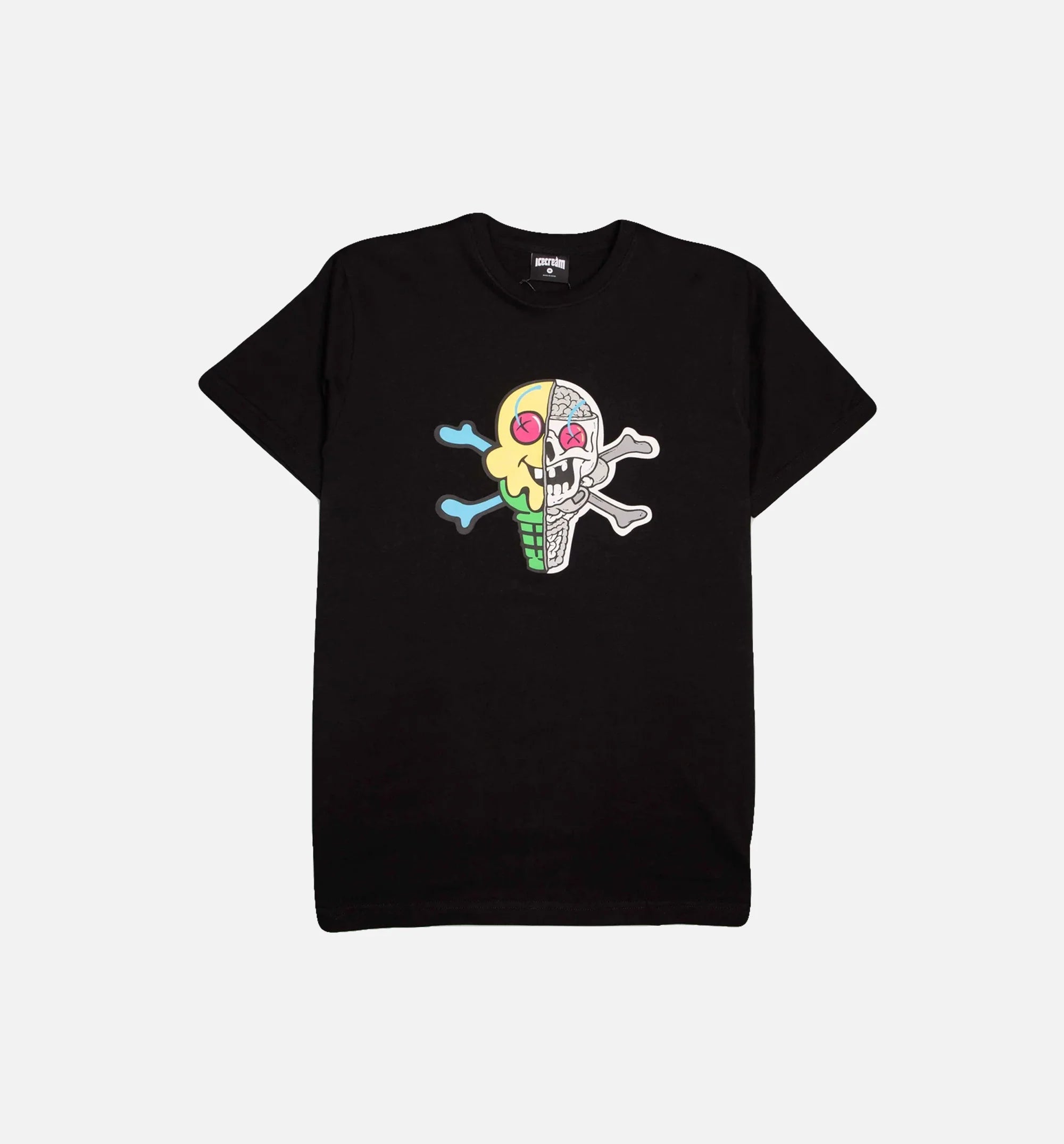 Skull Mens T Shirt Black Black