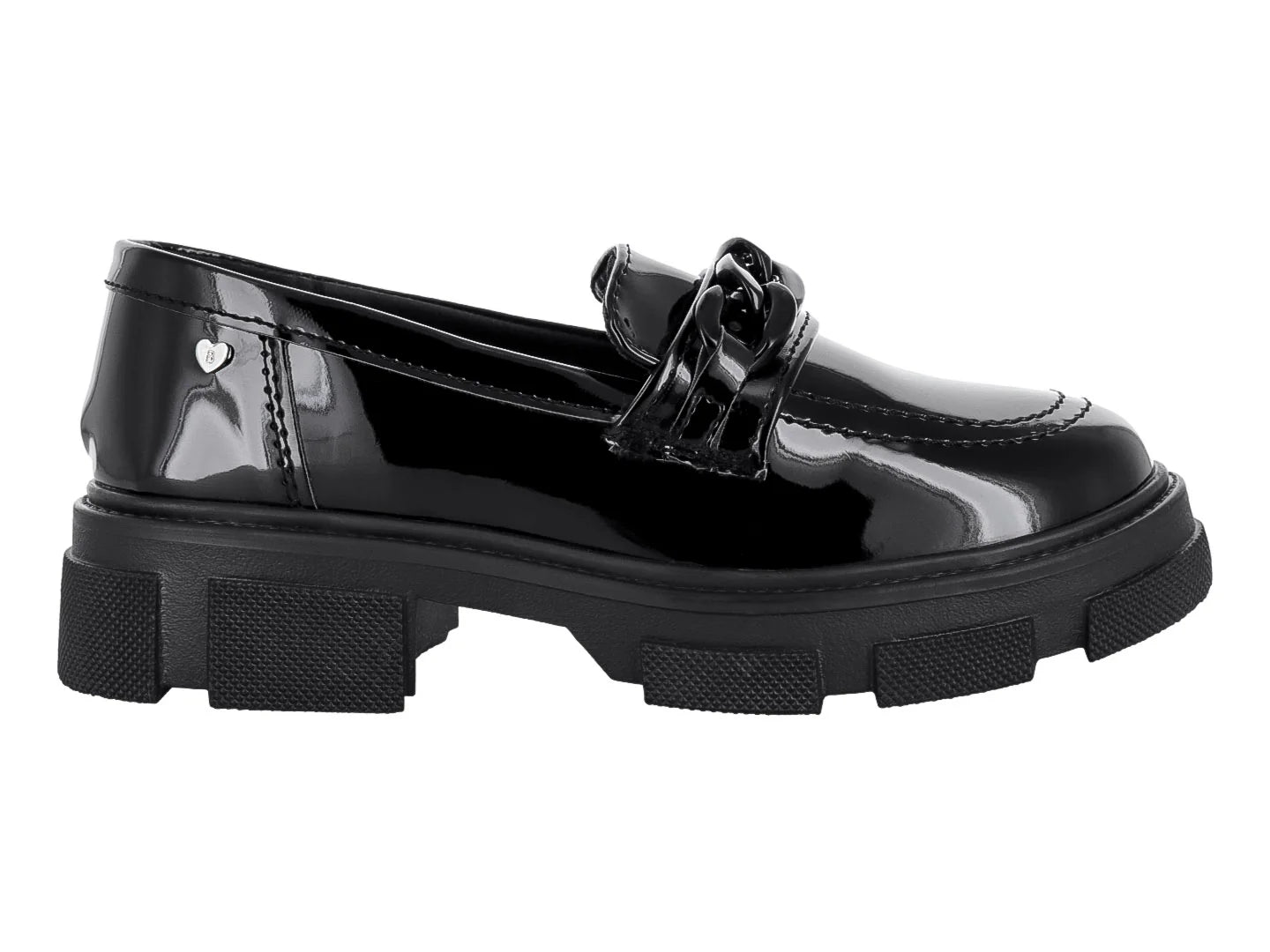 Zapatos Mocasines Teen Bambino Negro Charol para Niña