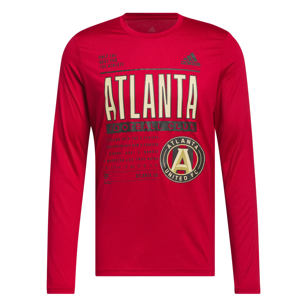 adidas MLS Pre Game Tee Team Red