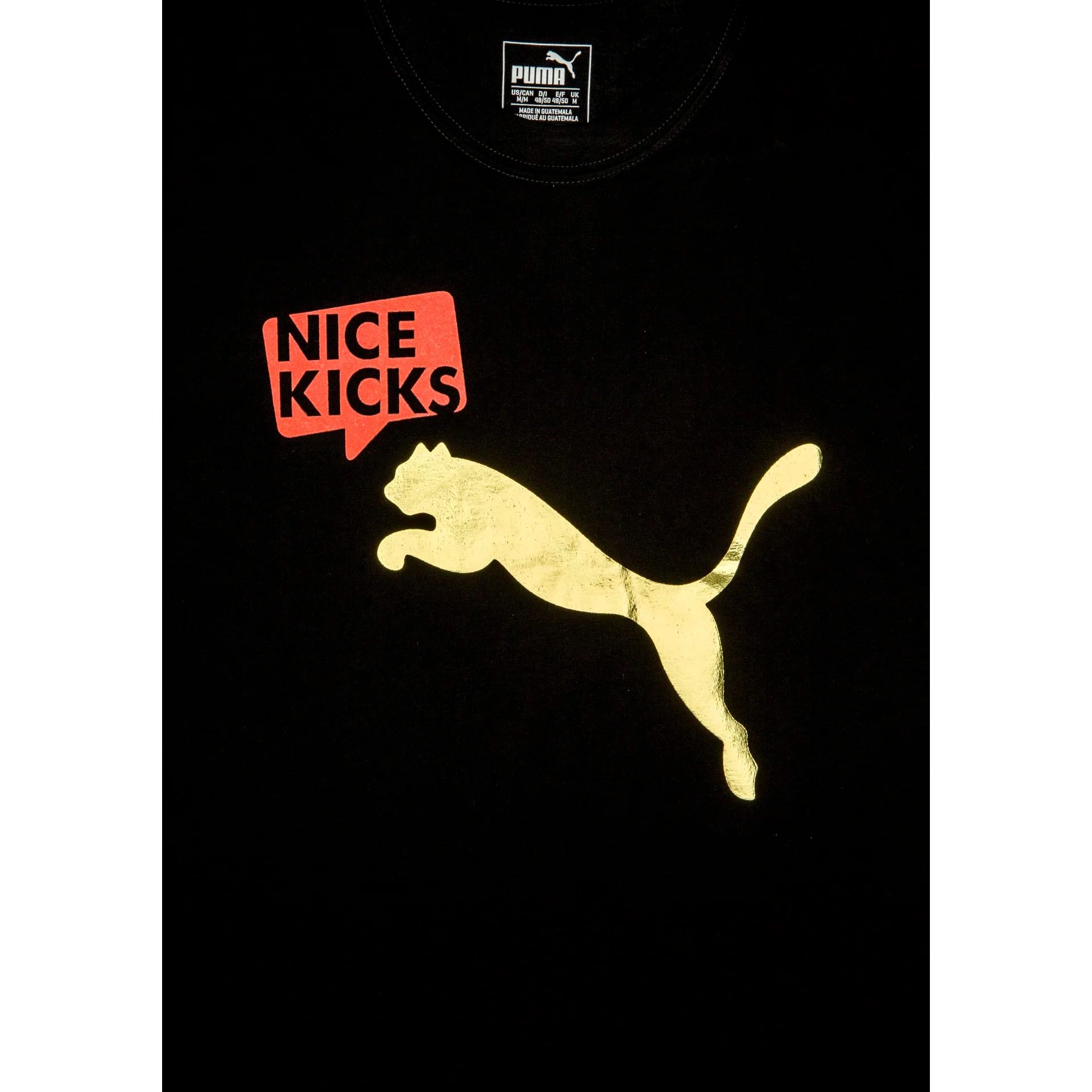 Puma X Nice Kicks Tee Mens Black Gold