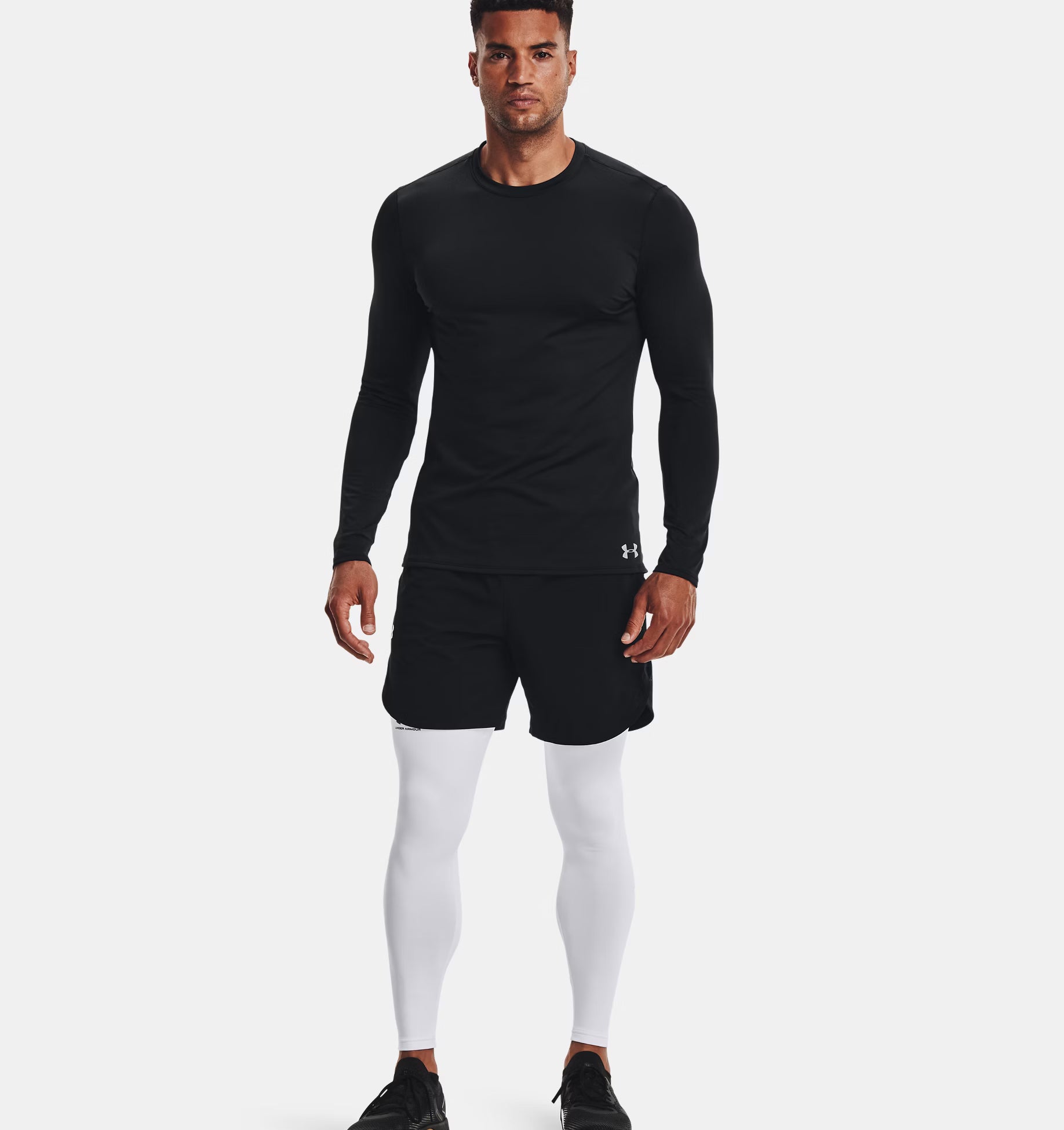 Under Armour Mens ColdGear Leggings White