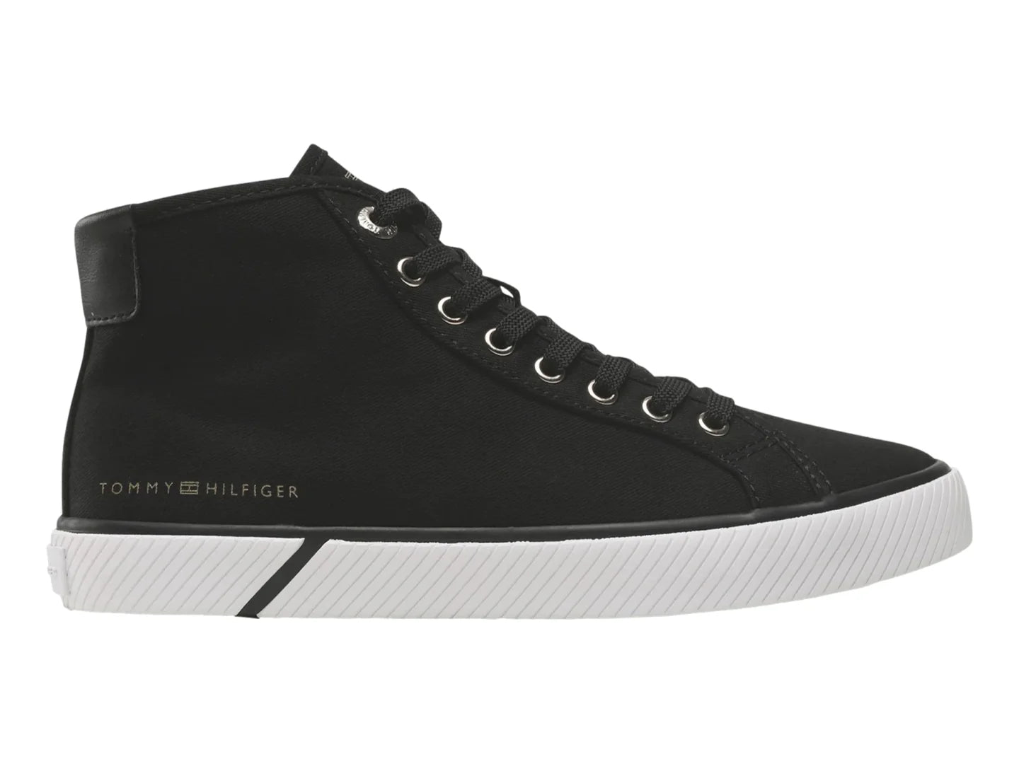Tenis Tommy Hilfiger Essential Highcut Negro para Mujer