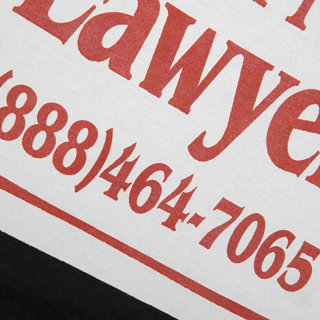 Call My Lawyer Magnet T Shirt Washed Black