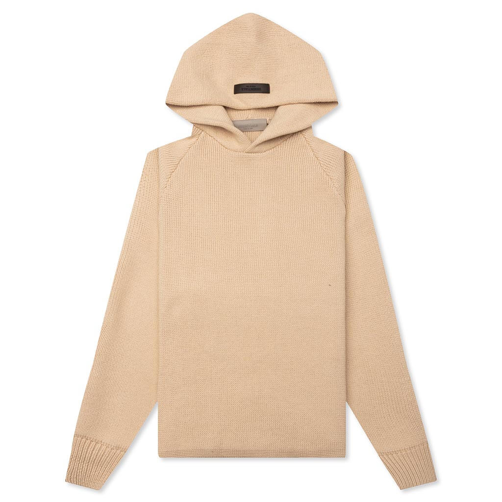 Kids Knit Hoodie Sand