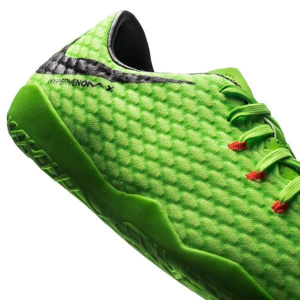 Nike Kids Jr Hypervenom Phade III FG Firm Ground Football Boot Electric Green Black