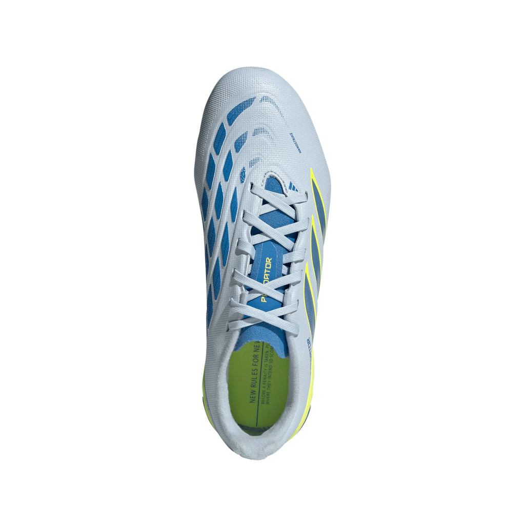 adidas Predator League FG Firm Ground Youth Soccer Cleats Sky Blue Yellow
