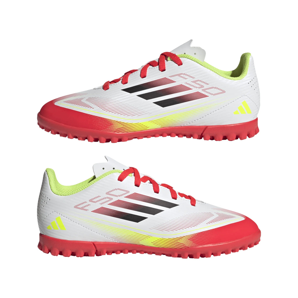adidas F50 Club Turf Boots Kids White Black