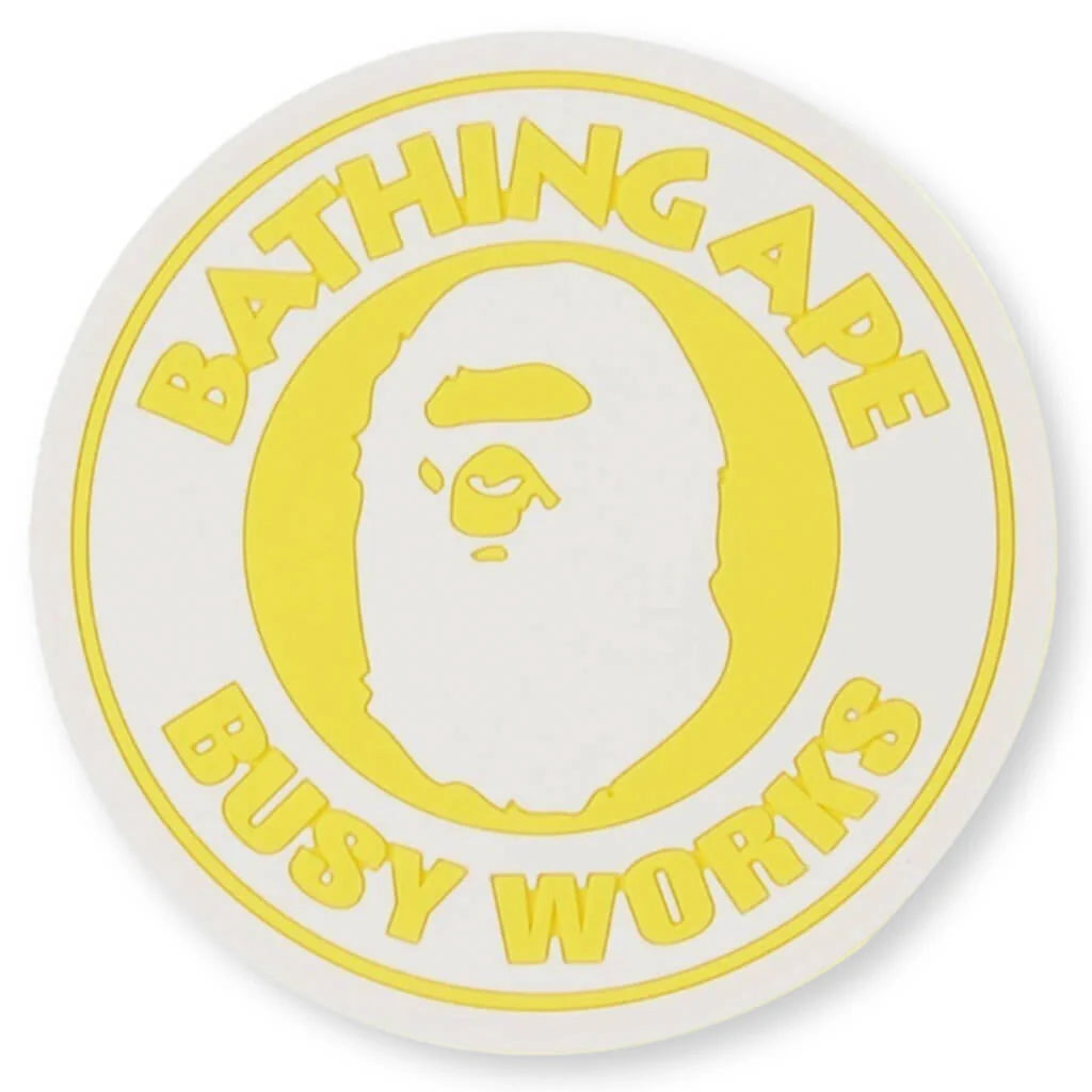 Busy Works Neon Rubber Coaster Yellow