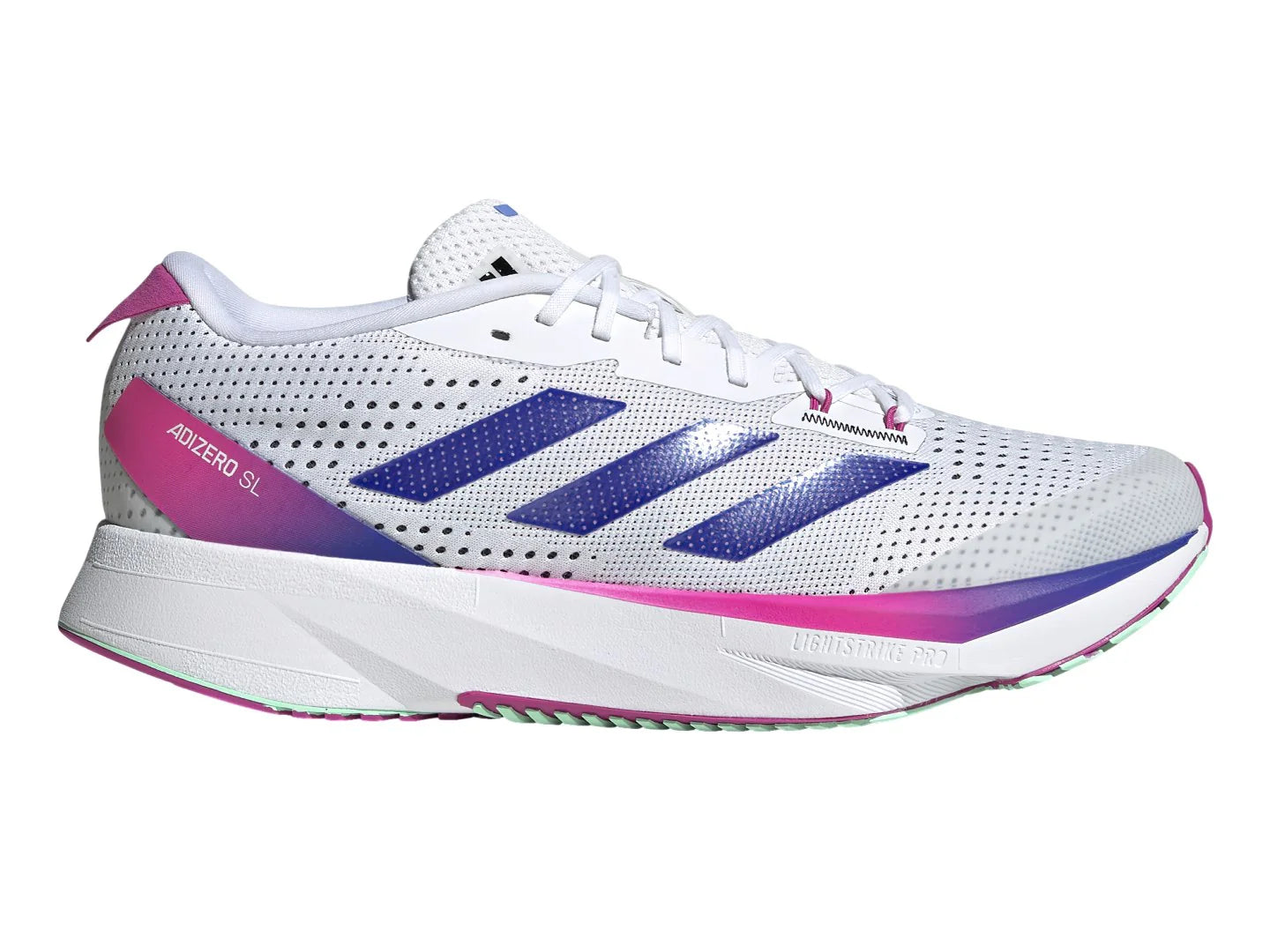 Tenis Adidas Adizero SL Blanco Azul y Fucsia para Hombre