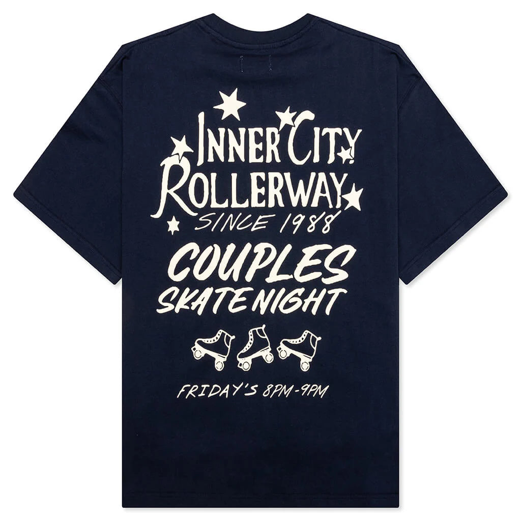 Inner City Rollerway S S Tee Navy
